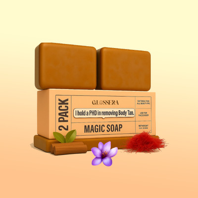 GlossEra Twin Pack Tan Removal & Skin Glow Soap Combo(2 x 100 g)