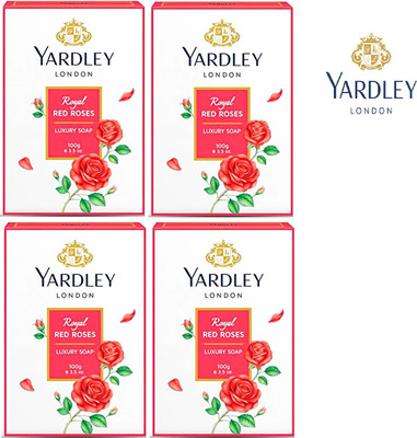 Yardley London Royal Red Rose Soap(4 x 100 g)