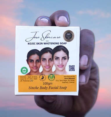 Jiore Skincare Sinche Body Facial Soap with Kojic Acid for Skin Brightening(100 g)