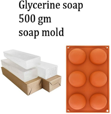 GEUTIERL Glycerine soap base 500 Gm with soap base(200 g)