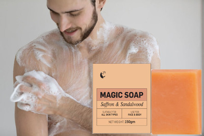 KAIASHA used on the face and body. Sandalwood & Saffron Magic Soaps(150 g)