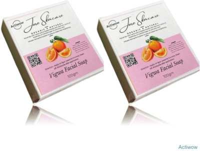ACTIWOW Jiore Vigwa Facial Soap for Soft Glow & Clear Tone Combo(2 x 100 g)