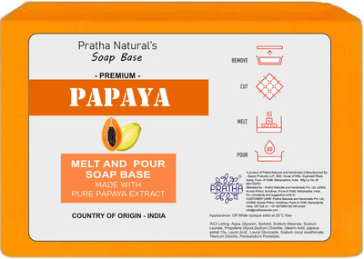 PRATHA oap base - papaya - melt and pour soap base(1000 g)