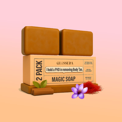 GlossEra Tan Removal & Skin Brightening Soap Combo (Pack of 2) for Glowing Skin(2 x 100 g)