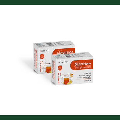 DEXTRON Glutathione Skin lightening soap KOMBUCHA TEA | 75g(2 x 75 g)