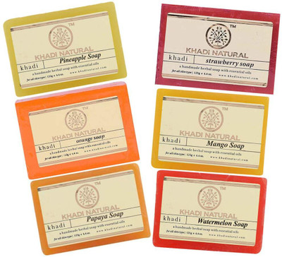KHADI NATURAL mix soap set 06(6 x 125 g)