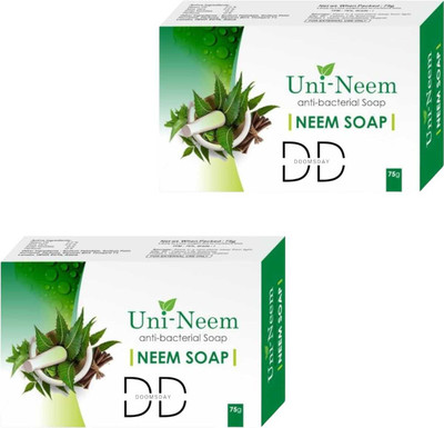 DOOMSDAY UNI-NEEM ANTI BACTERIAL SOAP FOR HEALTHY SKIN PACK OF 2(2 x 75 g)