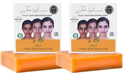 Jiore Skincare Sinche Kojic Soap for Fresh, Clean Skin Combo Set(2 x 100 g)