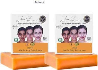 Jiore Skincare Sinche Kojic Soap for Improved Skin Texture for Women & Men Combo Set(2 x 100 g)