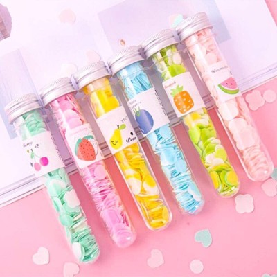 eiliaz Flower Design Tube Shape Bottle Paper Soap Clean Soft Bath For Travel ( 6 PCS(6 x 10 g)