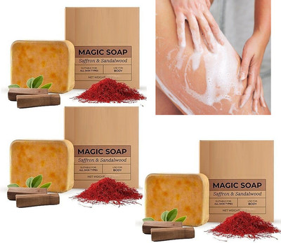 PERLENTE Body Tan Removal Soap & Detan Soap VRDN-641(3 x 150 g)