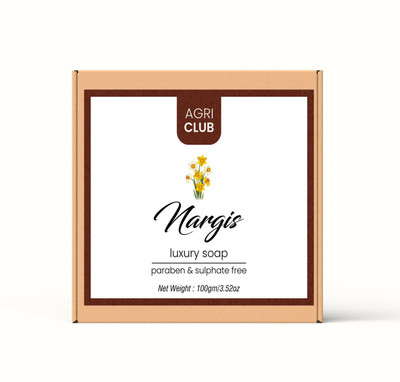 AGRI CLUB Nargis Luxury Soap 1pcs | Paraben & Sulphate Free(100 g)