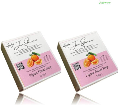 ACTIWOW Jiore Vigwa Facial Soap for Clean, Radiant Skin Combo(2 x 100 g)