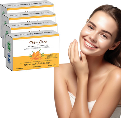 vcn Gentle Skin Soap – Sinche 4 Pack – 100g Organic Bars(4 x 25 g)
