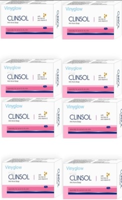 VINYGLOW CLINSOL ANTI ACNE SOAP PACK OF 12 PSC(12 x 75 g)