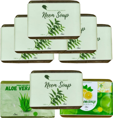 linic HERBAL NEEM SOAP(6), ALOE VERA(1), LEMON(1)(8 x 100 g)