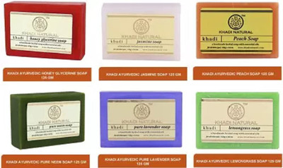 KHADI NATURAL soap 06(6 x 125 g)