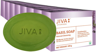 JIVA AYURVEDA Basil Soap(8 x 12.5 g)