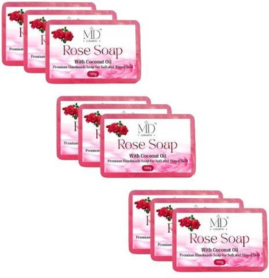 MD COSMETIC Rose Soap_9(9 x 11.11 g)