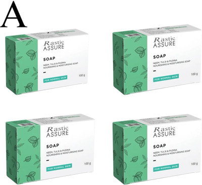 Rastic Assure Assure Neem Soap Pack of 4(4 x 100 g)