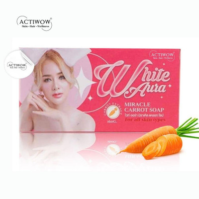 ACTIWOW White Aura Beauty Soap Flawless with Rich Moisture Carrot Formula(100 g)