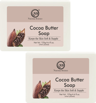 Nuerma Science Herbal Natural Cocoa Butter Bath Soap Handmade Soap(2 x 125 g)