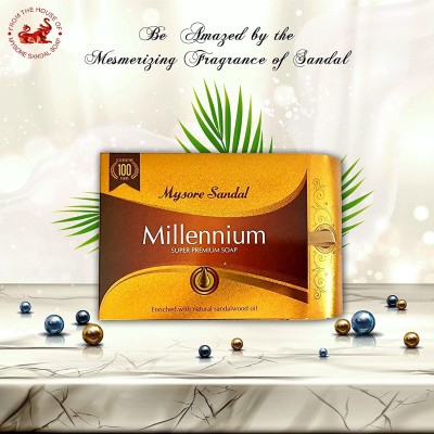 MYSORE SANDAL Sandal Millennium 150 GM Super Premium Soap(150 g)