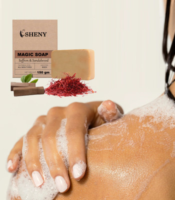 Sheny Handmade Soaps Chemical Free Soap saffron soap bath(150 g)