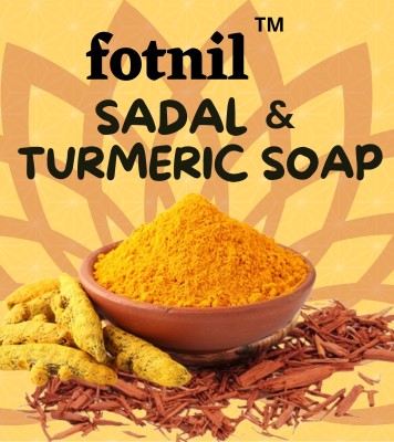 Fotnil SANDAL & TURMERIC FOR NATURAL SOAP IN 75GM, (PACKS OF 5.)(5 x 15 g)