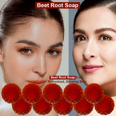 TERIHAR Beet Boost Beet Root Bathing Soap (100GM) (PACK OF 10)(10 x 100 g)