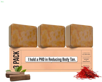 Reuu Gc Soaps Sandalwood & Saffron Magic Soaps For Bath(3 x 33.33 g)