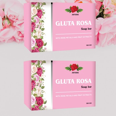 Artern Real golta rose primium quality tighten Facial Soap pack of 2(2 x 100 g)