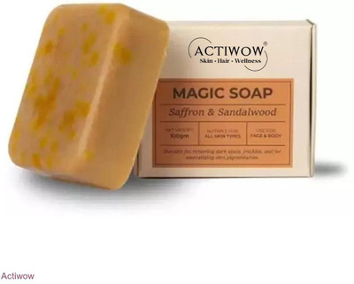 ACTIWOW Magic Soap Orange Peel & Honey Bar for Tan-Free Glowing Skin(100 g)