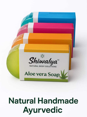 shiwalya Handmade Clear Glycerine bath Soap ( combo pack )(4 x 100 g)