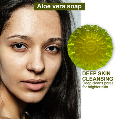 CHITAKSH Hydrating Aloe Vera Soap with Coconut Oil for Deep Skin Nourishment(100 g)