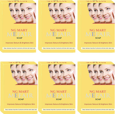 NG MART MEFAIR FAIRNESS BATHING SOAP FOR BRIGHTER & CLEANSING SKIN PACK OF - 6(6 x 75 g)