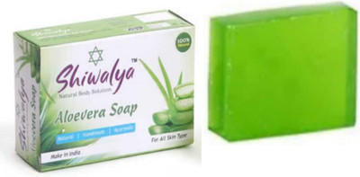 shiwalya ayurvedic aloevera bathing & refresing soap !! with long lasting fragrance !!(8 x 125 g)