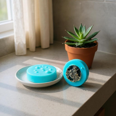 Lavish Lathers The Loofa Nest Handmade Soap with Loofah Infused Exfoliating for Gentle Scrub(100 g)