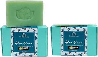 Forganik Alovera HANDMADE SOAP BY THE BODY AFFAIRE(3 x 100 g)