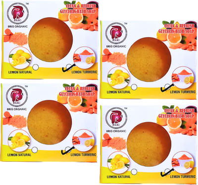 BRIG Lemon Turmeric bath soap(4 x 100 g)
