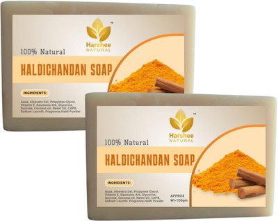 Harshee Natural haldi chandan soap pck 2(2 x 100 g)