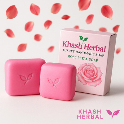 Khash Herbal Rose Petal Soap(4 x 124.75 g)