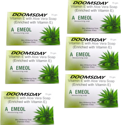 DOOMSDAY A-EMEOL MOISTURIZING SOAP ENRICHED WITH VITAMIN E PACK OF 6(6 x 75 g)
