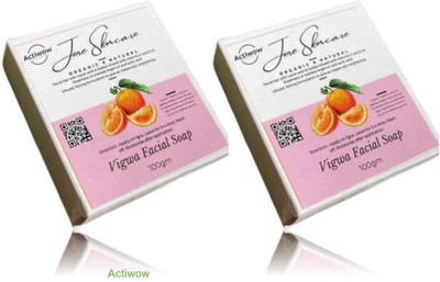 ACTIWOW Jiore Vigwa Whitening Facial Soap for Soft, Clear Skin Combo(2 x 100 g)