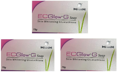 MRHM ECGlow G Soap | Skin Whitening Glutathione soap(3 x 75 g)