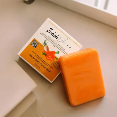 Tridosha Sinche Body Facial Soap. Brightening formulation DTAN REMOVAL(100 g)