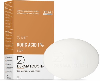 Dermatouch Kojic Acid 1% Soap with Glutathione | For Pigmentation & Sun damage(75 g)