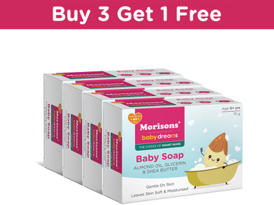 Morisons Baby Dreams Baby Soap Combo 75 gm - Pack of 4(4 x 75 g)