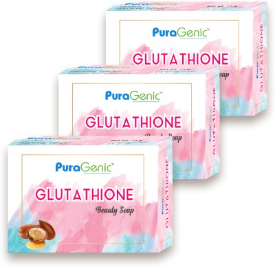 Puragenic Glutathione Skin Whitening Soap(3 x 75 g)