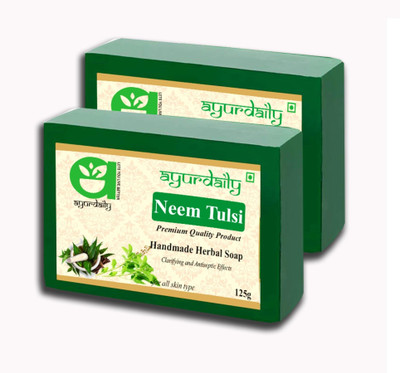 Ayurdaily Natural Neem Tulsi Soap(2 x 125 g)